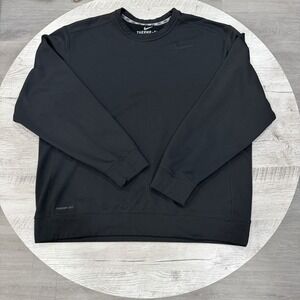 Nike Sweatshirt Mens XL Blue Therma Fit Pullover Long Sleeve Sweatshirt